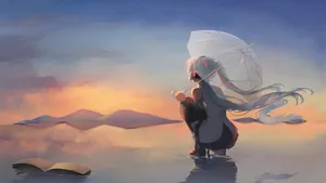 唯美动漫美少女桌面壁纸_11