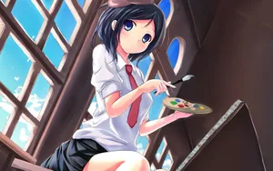 可爱动漫少女壁纸_7