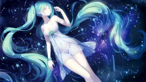 唯美动漫美女桌面壁纸