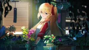 唯美动漫美女桌面壁纸_7