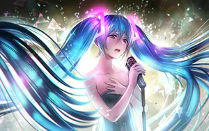 甜美初音未来壁纸大全_2