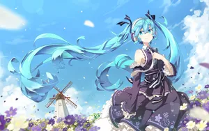 甜美初音未来壁纸大全_9