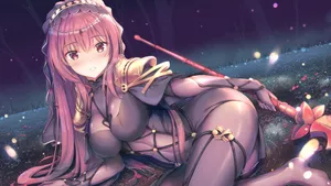甜美二次元美女桌面壁纸_3