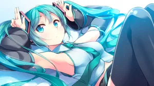 可爱的初音未来少女壁纸