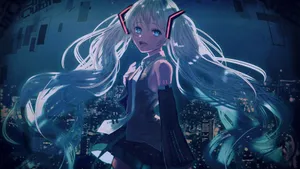 可爱的初音未来少女壁纸_2