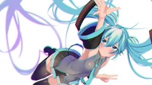可爱的初音未来少女壁纸_3