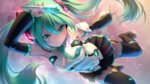 可爱的初音未来少女壁纸_4