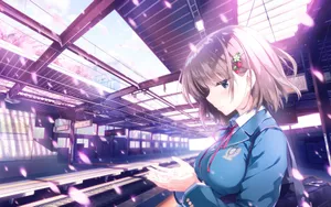 甜美动漫少女图片大全_9