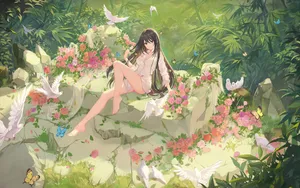 精致的动漫美女壁纸_3