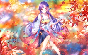 清纯动漫少女壁纸_6