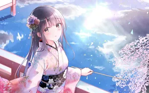 清纯动漫少女壁纸_9