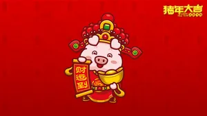 招财童子之猪年大吉壁纸_6