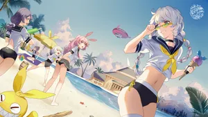 1080P手绘同人动漫美女壁纸_7