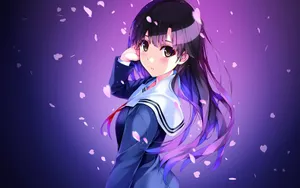 日本卡通动漫美女图片壁纸_3