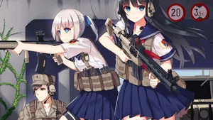 枪械与少女壁纸