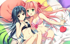 二次元性感少女美女图片壁纸_8