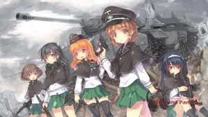 少女与战车桌面壁纸