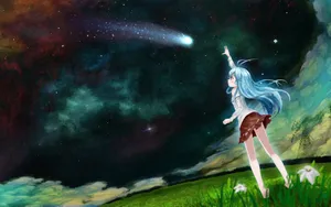高清动漫美女插画壁纸_5