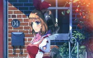 高清动漫美女插画壁纸_8