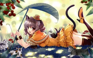 高清动漫美女插画壁纸_9
