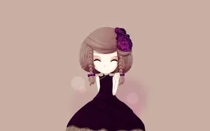 花花公主卡通女孩壁纸_2