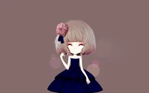 花花公主卡通女孩壁纸_4