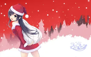 圣诞节动漫美女壁纸