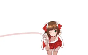 圣诞节动漫美女壁纸_3