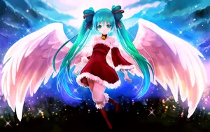 圣诞节动漫美女壁纸_17