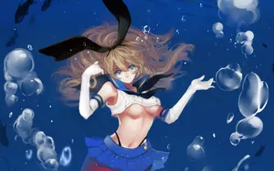 动漫萌娘岛风酱壁纸_2