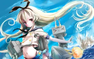 动漫萌娘岛风酱壁纸_3