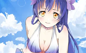 动漫人物园田海未壁纸_7