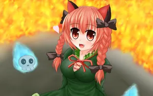东方Project火焰猫燐壁纸_2