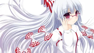 戴眼镜的动漫萌娘美女图片_4