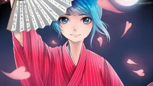 和服动漫少女图片_8