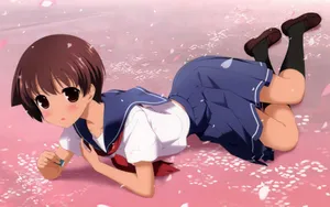 天才麻将少女漫画壁纸_3
