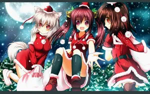 圣诞动漫美少女壁纸_9