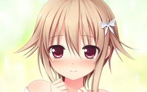 清新动漫美女桌面壁纸_7