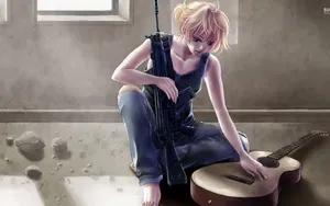 清新动漫美女桌面壁纸_16