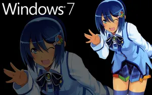 Windows萌娘窗边七美壁纸_10