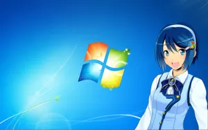 Windows萌娘窗边七美壁纸_15