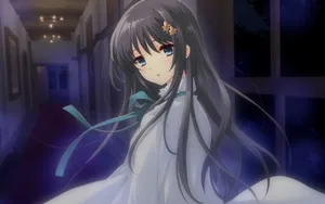 温柔动漫少女桌面壁纸_4