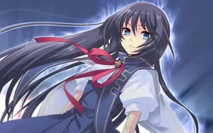 温柔动漫少女桌面壁纸_7