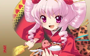 温柔动漫少女桌面壁纸_8