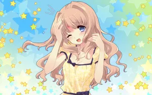 温柔动漫少女桌面壁纸_18