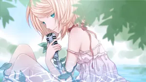 镜音铃动漫人物桌面壁纸_7