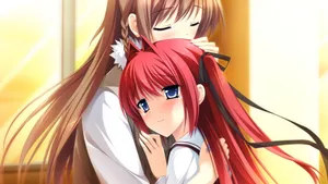 少女编织爱的画布图片壁纸_12