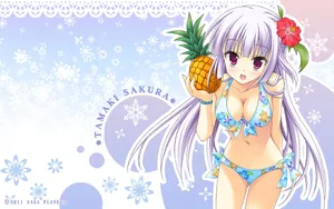 初雪樱花动漫壁纸_3