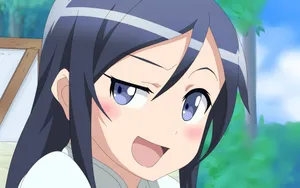 黑长直动漫少女壁纸_4