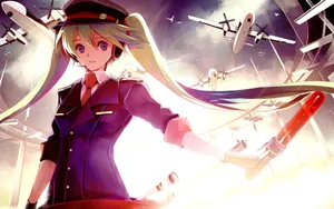 最新初音未来动漫美女桌面壁纸_3